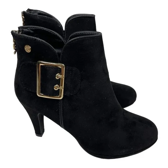 Xti Womens Ankle Boots Black Suede Size 7 - Picture 4 of 10